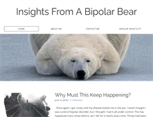 Tablet Screenshot of insightsbipolarbear.com